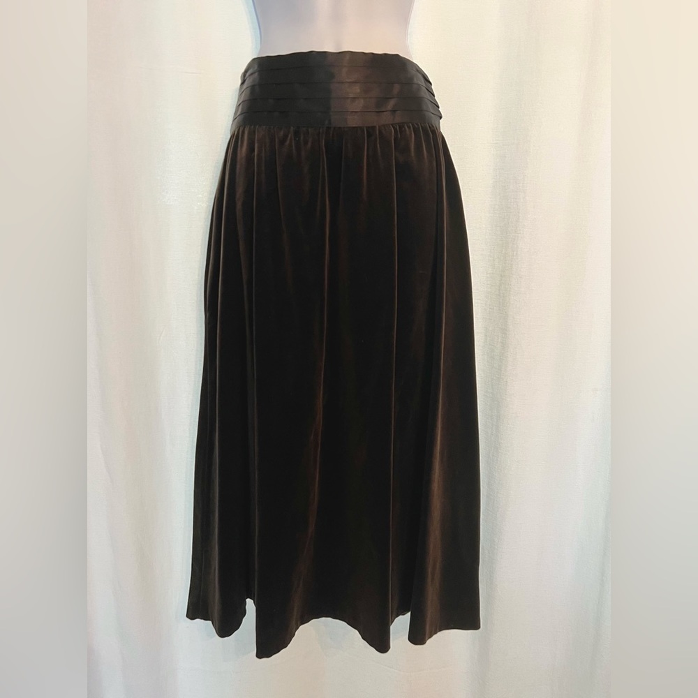 Gunne Sax Jessica’s Gunne Black Velvet Skirt - vintage 1970s